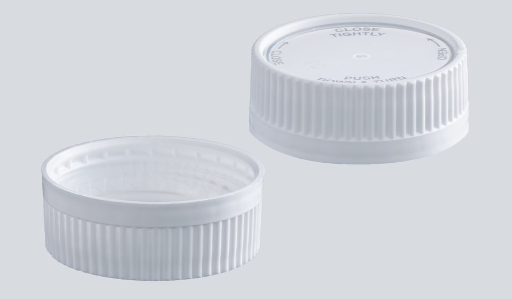 White Dual Convertible Safety & Twist-On Cap