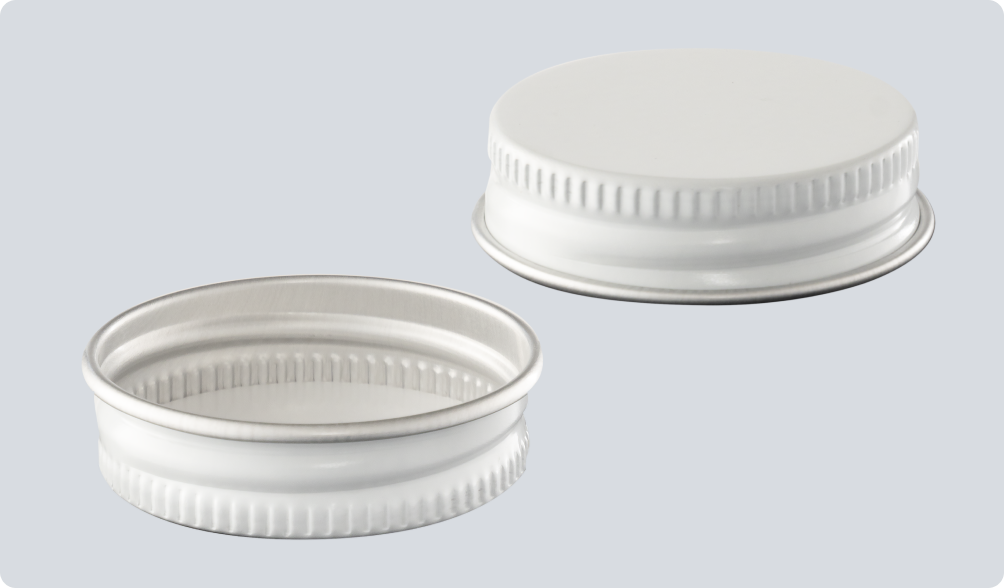White Aluminum Twist-On